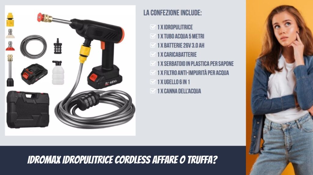 idromax idropulitrice cordless